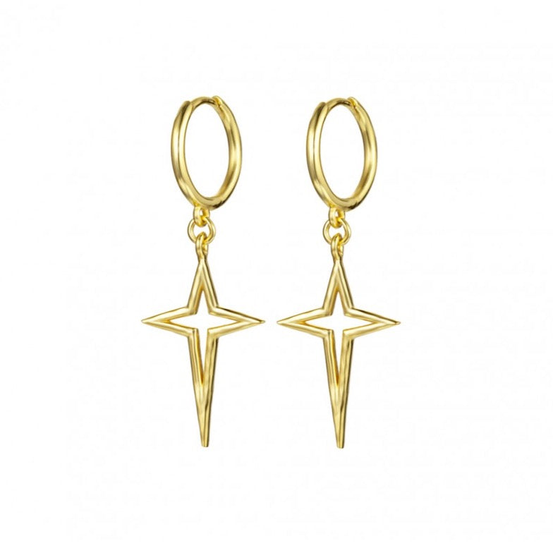 PENDIENTES AROS DESTELLO ı ORO - The wild stone