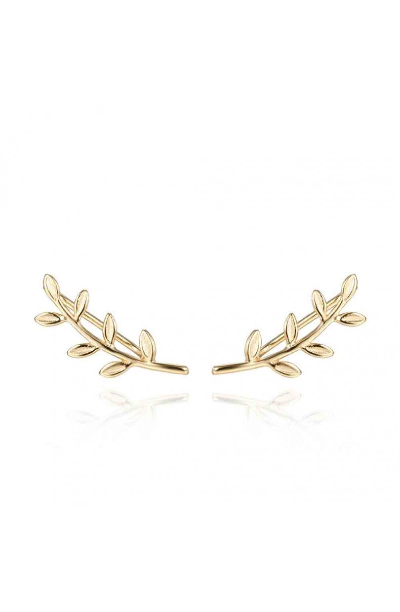 PENDIENTE EARCUFF HOJAS ı ORO - The wild stone